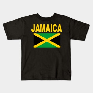 Flag Jamaica Jamaican Flags Travel Top Kids T-Shirt